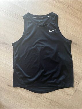 Nike Black Tank Top with White Swoosh